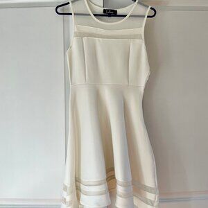 Lulus * White Sleeveless Classic Dress * Size Small